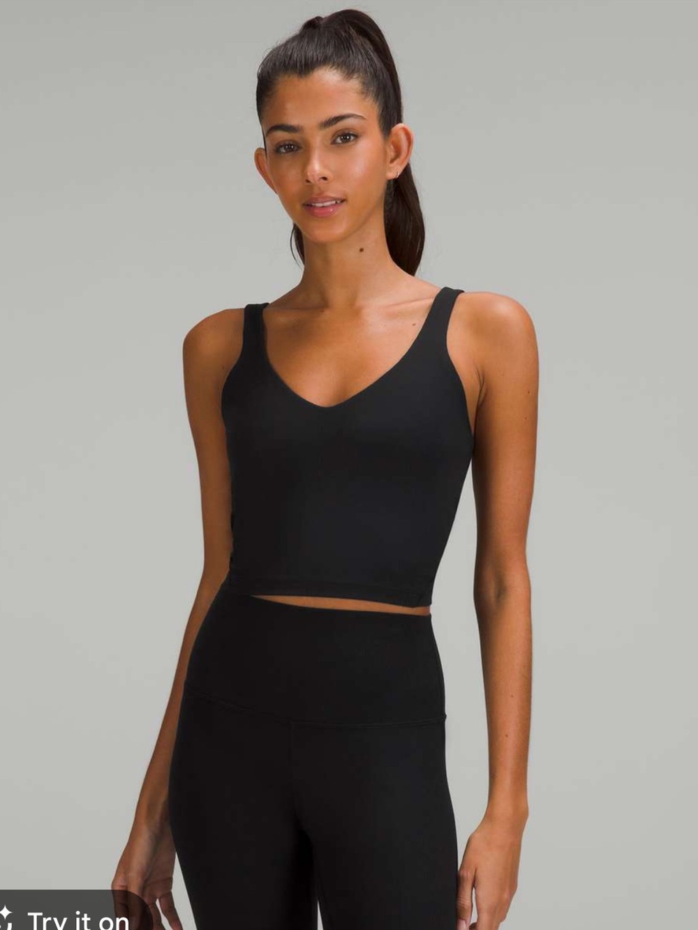 Lululemon Align Ribbed Tank Top Black Size 6